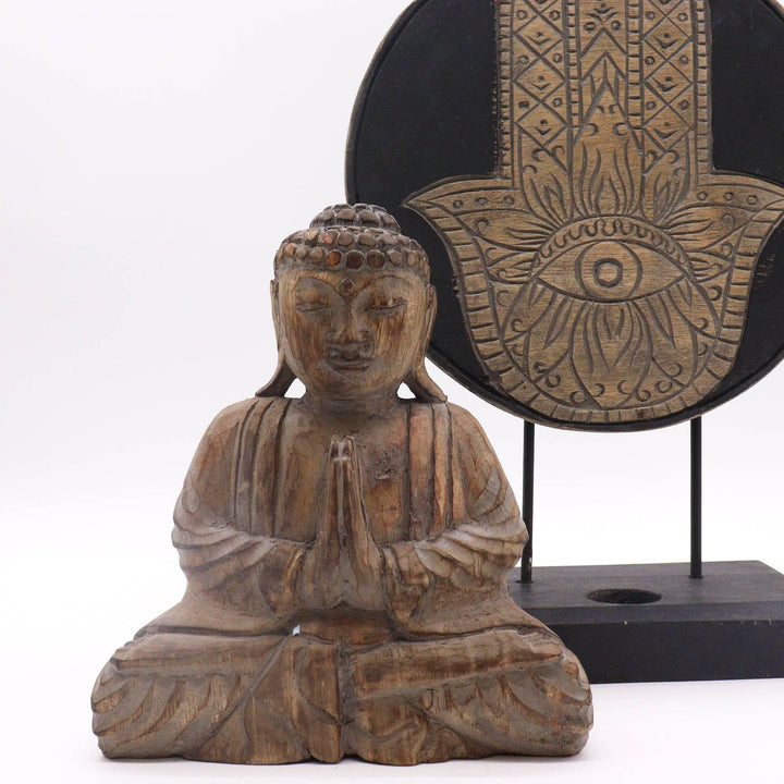 Buddha Feng Shui Set - Hamsa - Grey - Home Decor Emporium