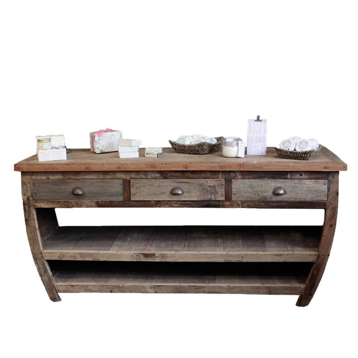 Centerpiece Recycled Wood Table - 180x60x80cm - Home Decor Emporium