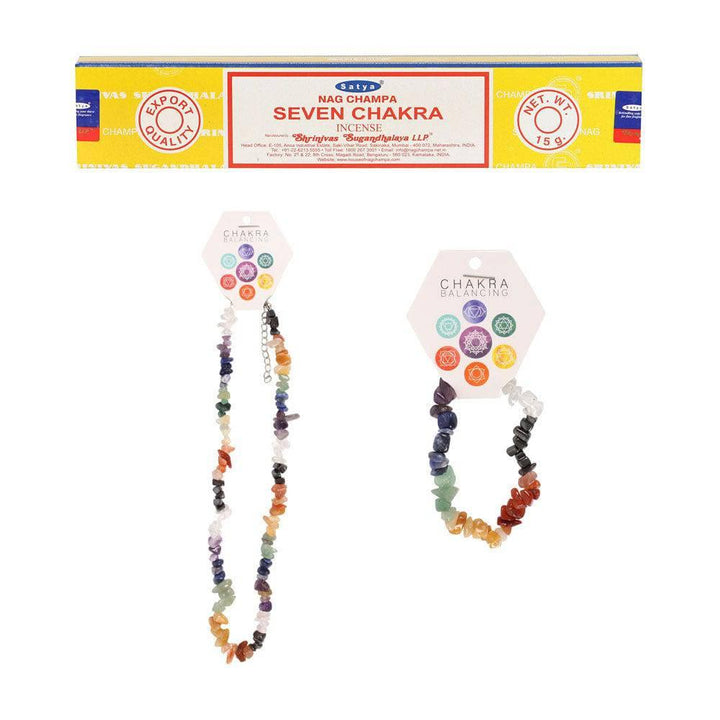 Chakra Crystal Chip Jewellery Gift Set - Home Decor Emporium