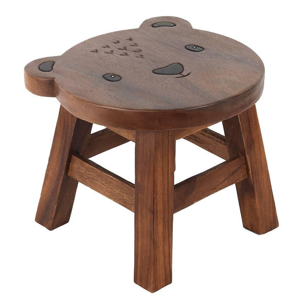 Children's Wooden Bear Stool - Home Decor Emporium