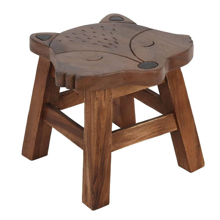 Children's Wooden Fox Stool - Home Decor Emporium