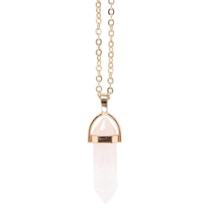 Clear Quartz Crystal Necklace Card - Home Decor Emporium