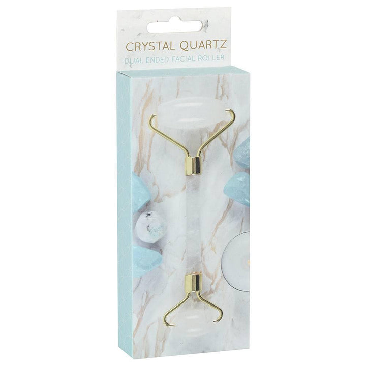 Clear Quartz Dual Ended Face Roller - Home Decor Emporium