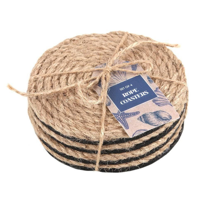 Coastal Charm Rope Coaster Set - Home Decor Emporium