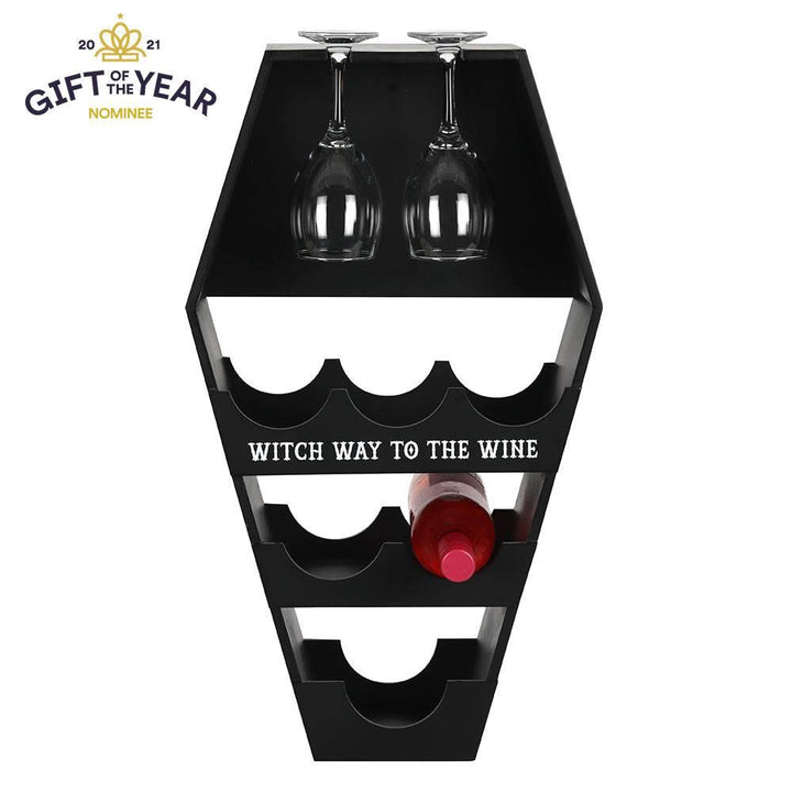 Coffin Wine Shelf - Home Decor Emporium