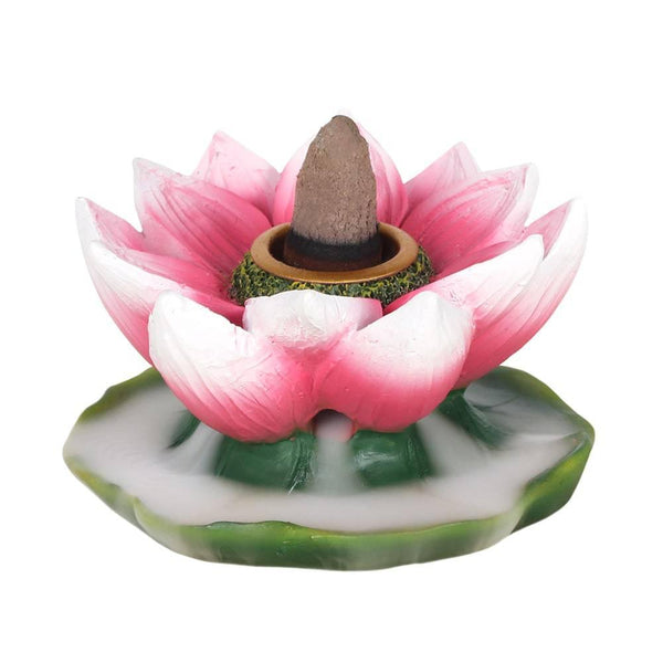 Coloured Lotus Backflow Incense Burner - Home Decor Emporium