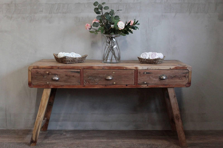 Console Table - Recycled Wood - 150x50x80cm - Home Decor Emporium