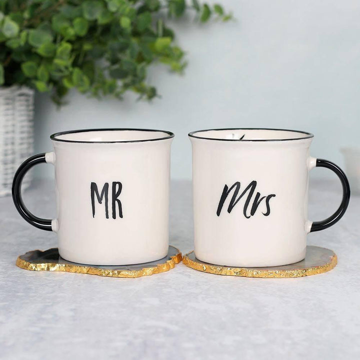 Contemporary Mr and Mrs Mugs - Perfect Couple's Gift for Engagement or Wedding - Home Decor Emporium