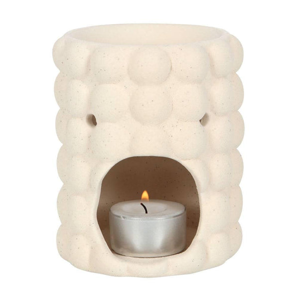 Cream Speckle Bubble Oil Burner - Home Decor Emporium