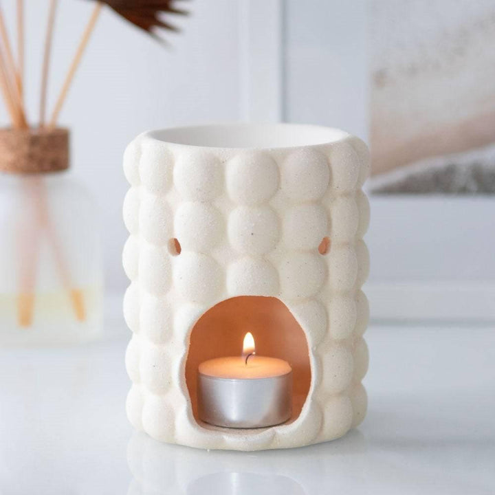 Cream Speckle Bubble Oil Burner - Home Decor Emporium