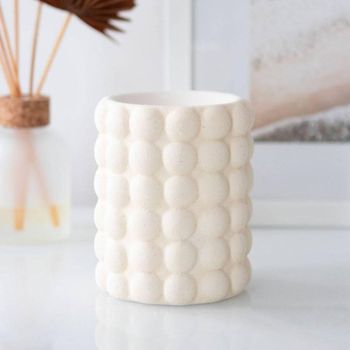 Cream Speckle Bubble Oil Burner - Home Decor Emporium