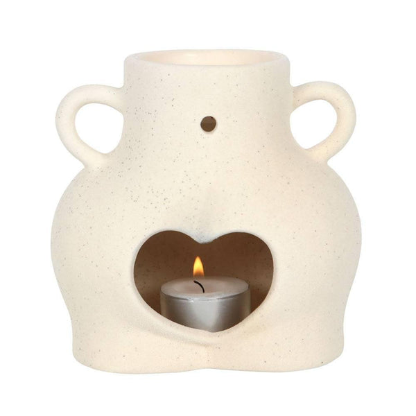 Cream Speckle Bum Oil Burner - Home Decor Emporium