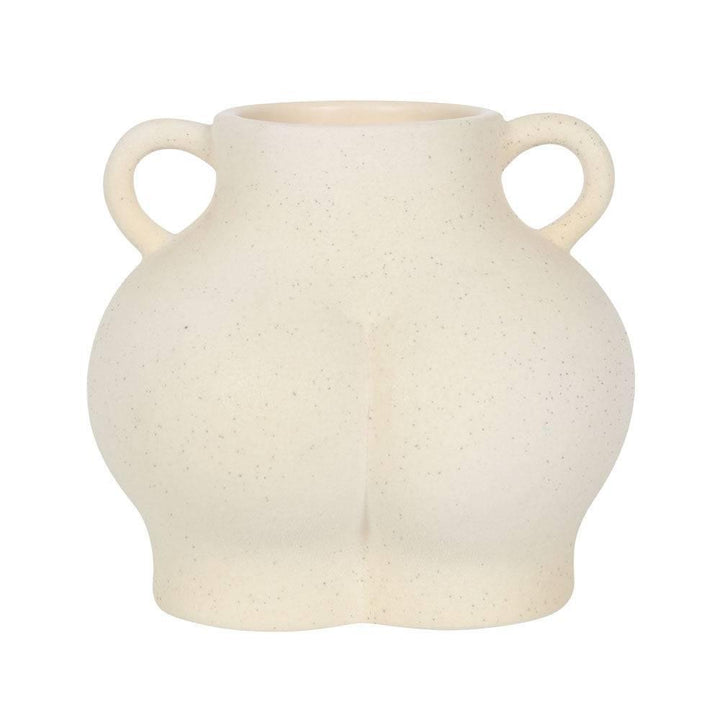 Cream Speckle Bum Plant Pot - Home Decor Emporium