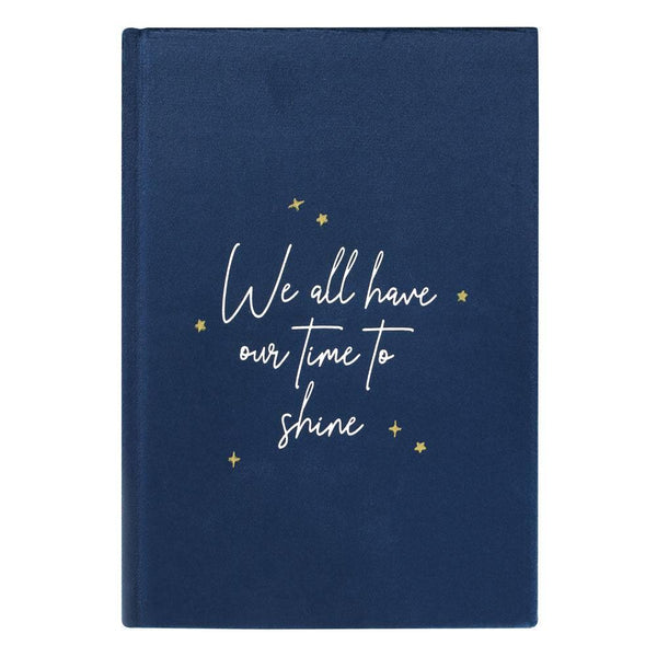 Crescent Moon Velvet Notebook - Home Decor Emporium