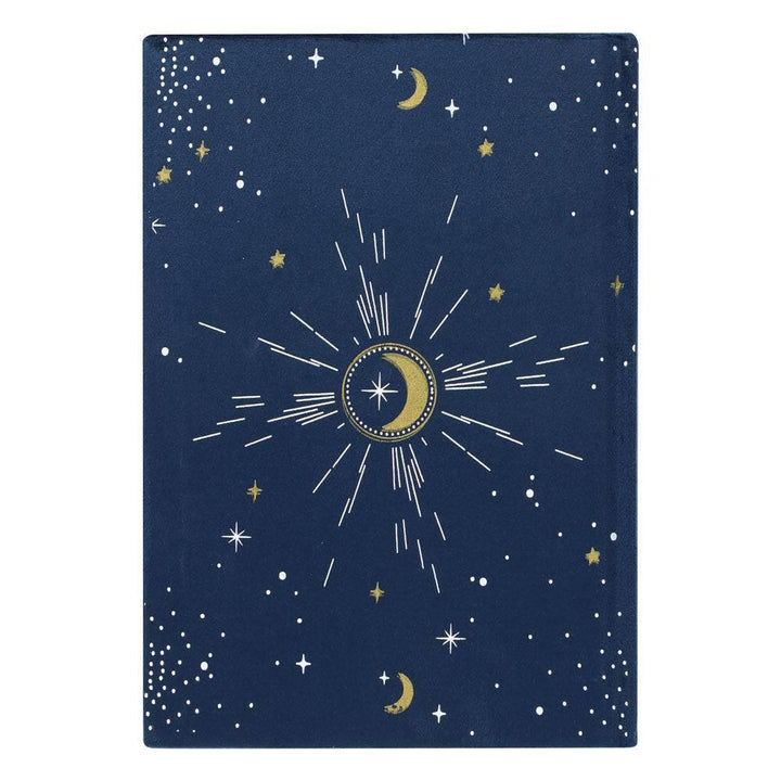 Crescent Moon Velvet Notebook - Home Decor Emporium