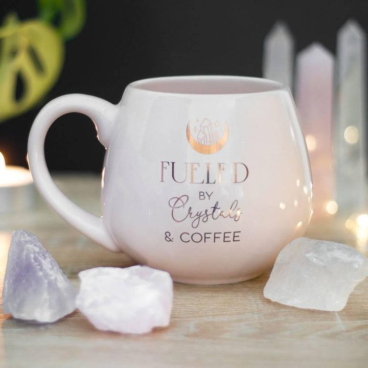 Crystals and Coffee Rounded Mug - Home Decor Emporium