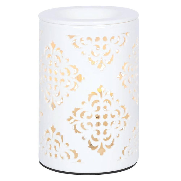 Damask Cut Out Electric Oil Burner - Home Decor Emporium