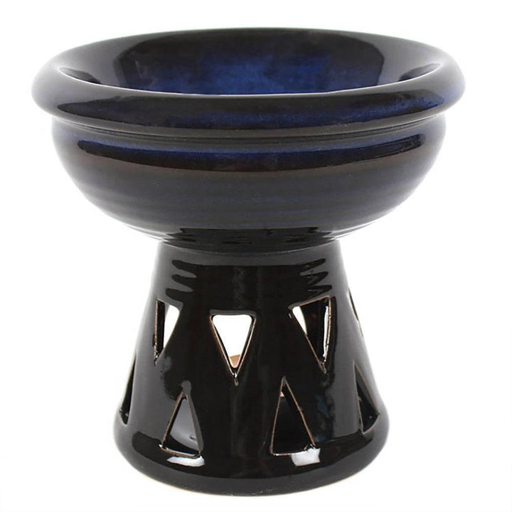 Deep Bowl Blue Oil Burner - Home Decor Emporium