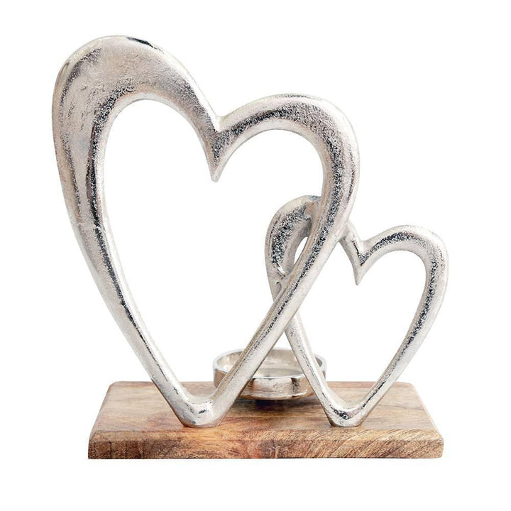 Double Heart Tealight Holder - Home Decor Emporium