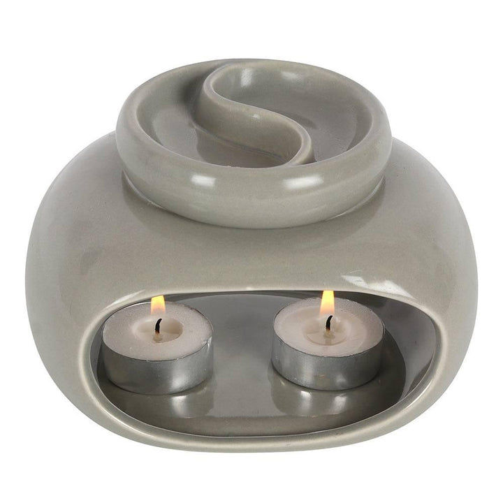 Double Oil Burner and Wax Warmer - Customisable Home Fragrance with Bespoke Scents - Home Decor Emporium