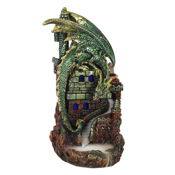 Dragon Castle Glowing Backflow Incense Burner - Home Decor Emporium