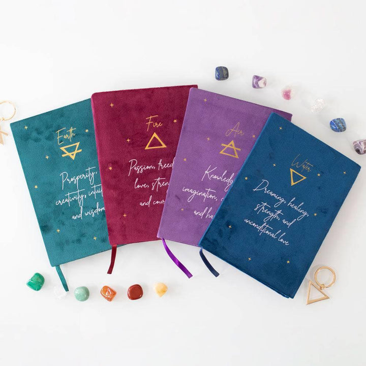 Earth Element Velvet A5 Notebook - Home Decor Emporium