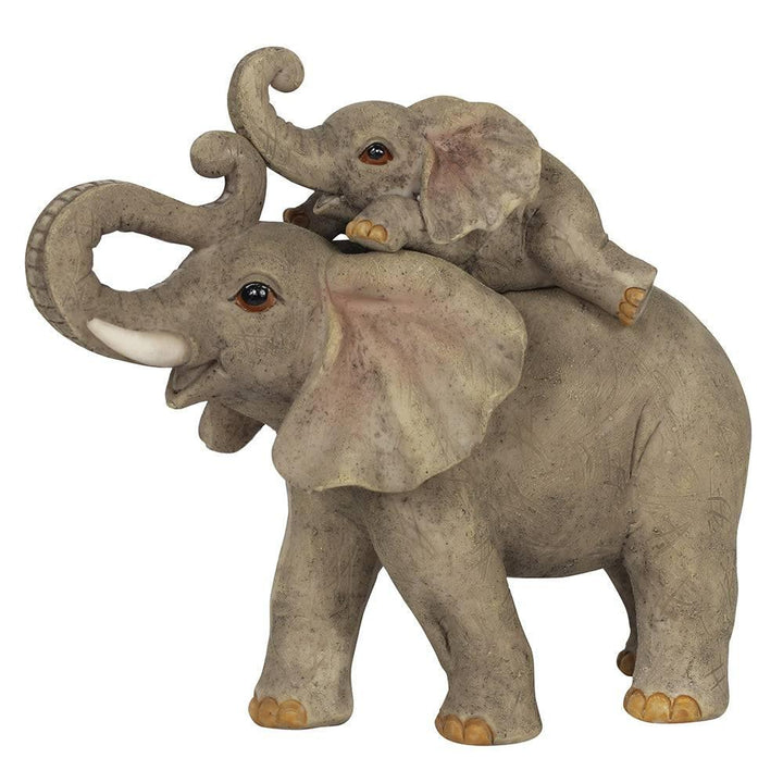 Elephant Adventure Mother and Baby Elephant Ornament - Home Decor Emporium