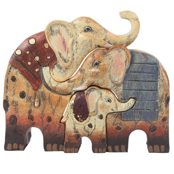 Elephant Family Of 3 - Home Decor Emporium