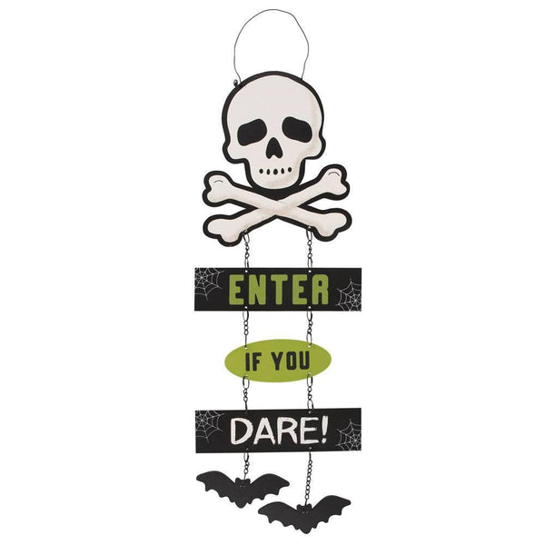 Enter If You Dare Chain Sign - Home Decor Emporium