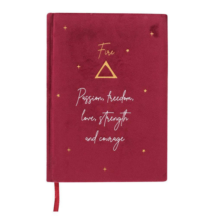 Fire Element Velvet A5 Notebook - Home Decor Emporium