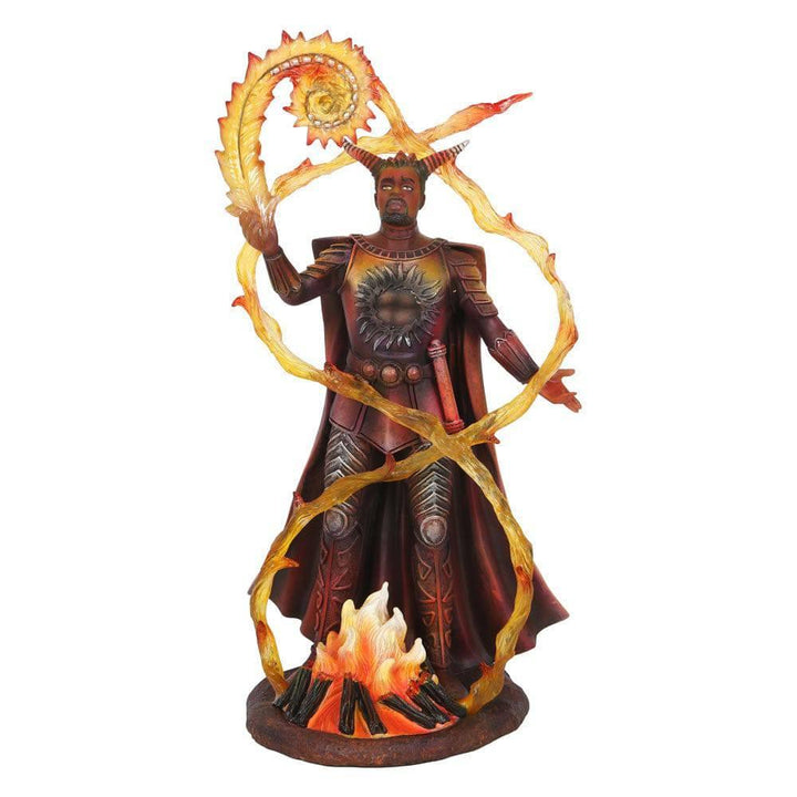 Fire Elemental Wizard Figurine by Anne Stokes - Home Decor Emporium