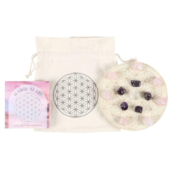 Flower of Life Crystal Grid Set - Home Decor Emporium