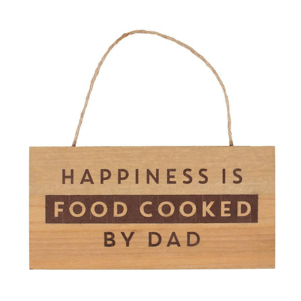 Food Cooked By Dad Hanging Sign - Home Decor Emporium