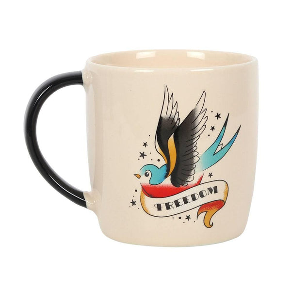 Freedom Tattoo Sparrow Mug - Home Decor Emporium