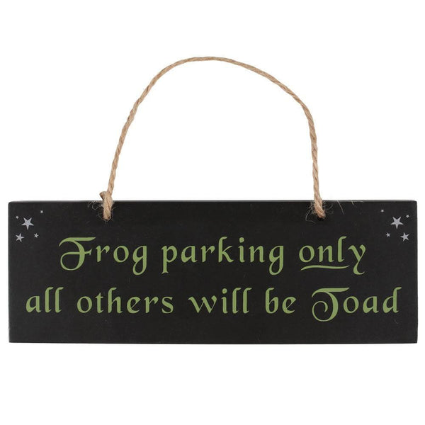 Frog Parking Hanging Sign - Home Decor Emporium