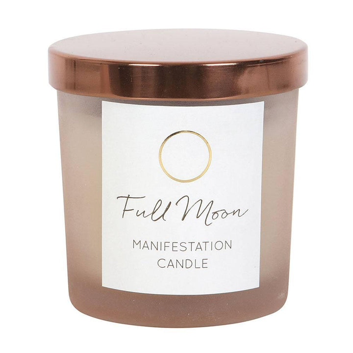 Full Moon Eucalyptus Manifestation Candle with Tiger's Eye - Home Decor Emporium