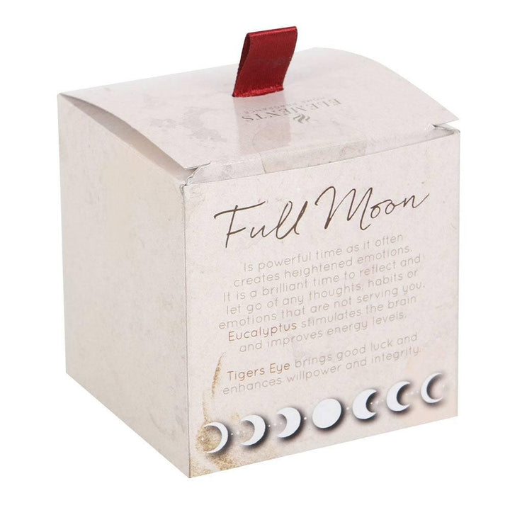 Full Moon Eucalyptus Manifestation Candle with Tiger's Eye - Home Decor Emporium