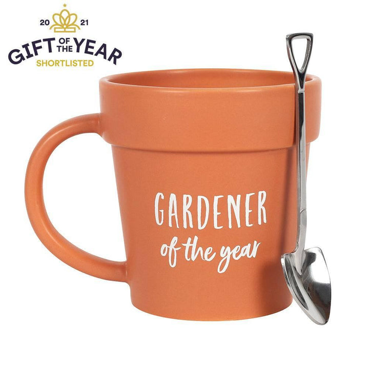 Gardener of the Year Pot Mug and Shovel Spoon - Home Decor Emporium