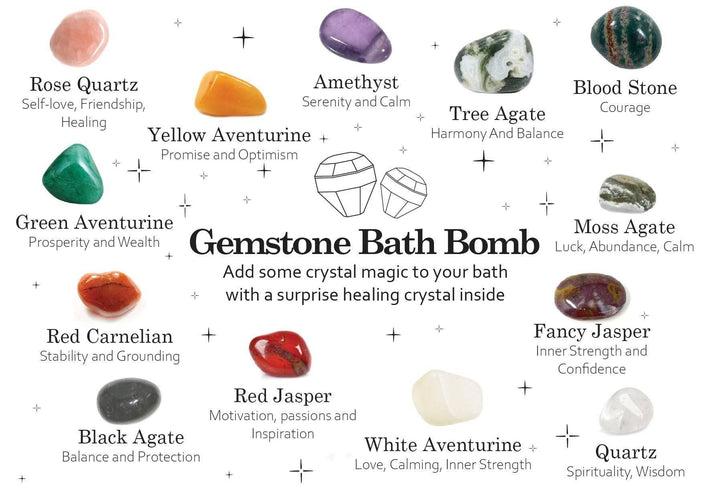 Gemstone Bath Bomb - Very Berry - Home Decor Emporium