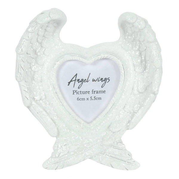 Glitter Angel Wing Photo Frame - Home Decor Emporium