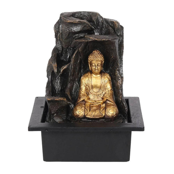 Gold Buddha LED Waterfall - Home Decor Emporium