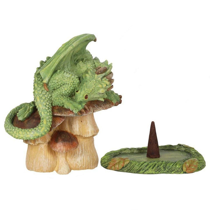 Green Dragon Incense Cone Burner by Anne Stokes - Home Decor Emporium