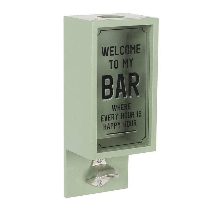 Green Garden Bar Bottle Opener Plaque - Home Decor Emporium