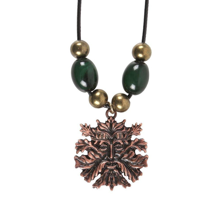 Green Man Pendant Necklace - Home Decor Emporium