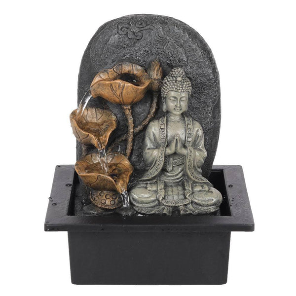 Grey Buddha LED Water Fountain - Home Decor Emporium