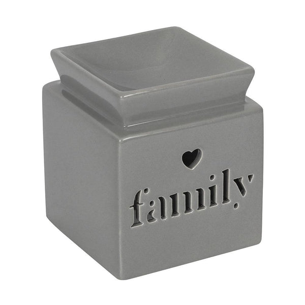 Grey Family Cut Out Oil Burner - Home Decor Emporium