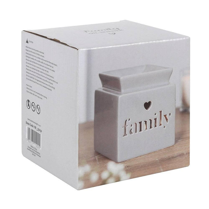 Grey Family Cut Out Oil Burner - Home Decor Emporium