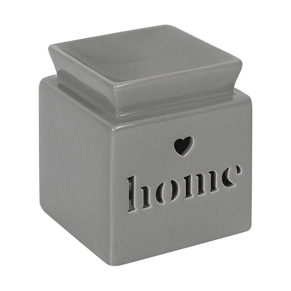 Grey Home Cut Out Oil Burner - Home Decor Emporium