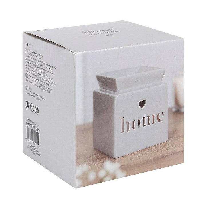 Grey Home Cut Out Oil Burner - Home Decor Emporium