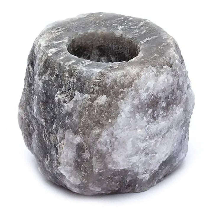 Grey Salt Candle Holder - Home Decor Emporium